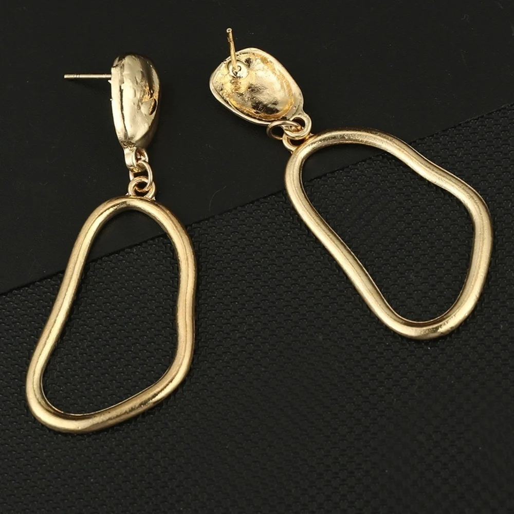 *EMORY* Gold Irregular Shaped Fashion Earrings